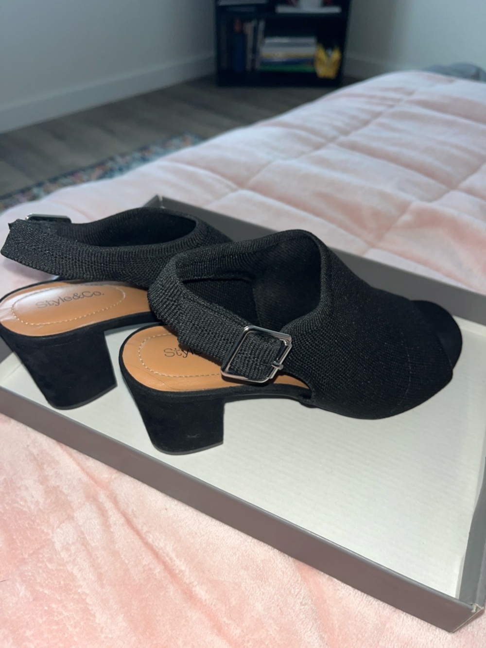 Style & Co. Open-Toe Slingback Heels - Picture 3 of 7
